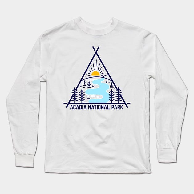 Acadia National Park Long Sleeve T-Shirt by roamfree